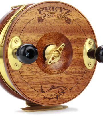 6" PEETZ Evolution fishing reels feature our unique one-way drag mechanism - no more "knuckle buster" effect!