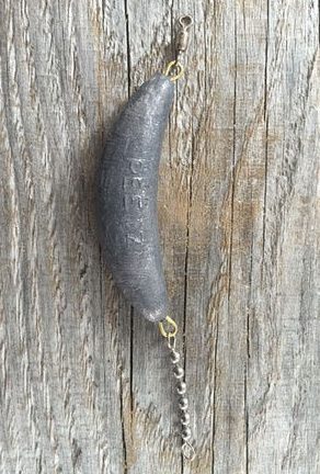 Lead Mooch (Banana) Sinker with Bead Chain | PEETZ Outdoors Limited